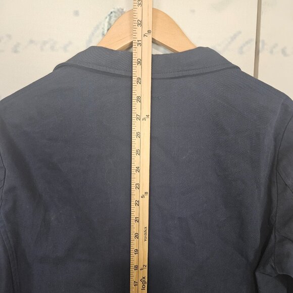 NWT Haggar Comfort Stretch Jacket Slim Fit Small 36/38 Blue Smart Wash $140 - Picture 7 of 11